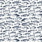 Packed Fish Fabric - Navy - ineedfabric.com