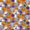 Packed Halloween Elements Fabric - ineedfabric.com