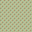 Packed Hedgehogs & Rainbows Fabric - Green - ineedfabric.com