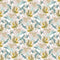 Packed Lily Fabric - White - ineedfabric.com