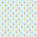 Packed Loads Of Ice Cream Fabric - Blue - ineedfabric.com