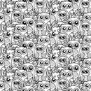 Packed Owls and Owlets Fabric - ineedfabric.com