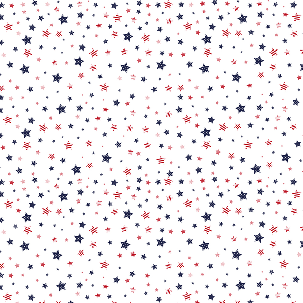 Packed Patriotic Star Fabric - Multi - ineedfabric.com