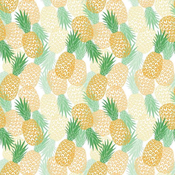 Packed Pineapples Fabric - Multi - ineedfabric.com