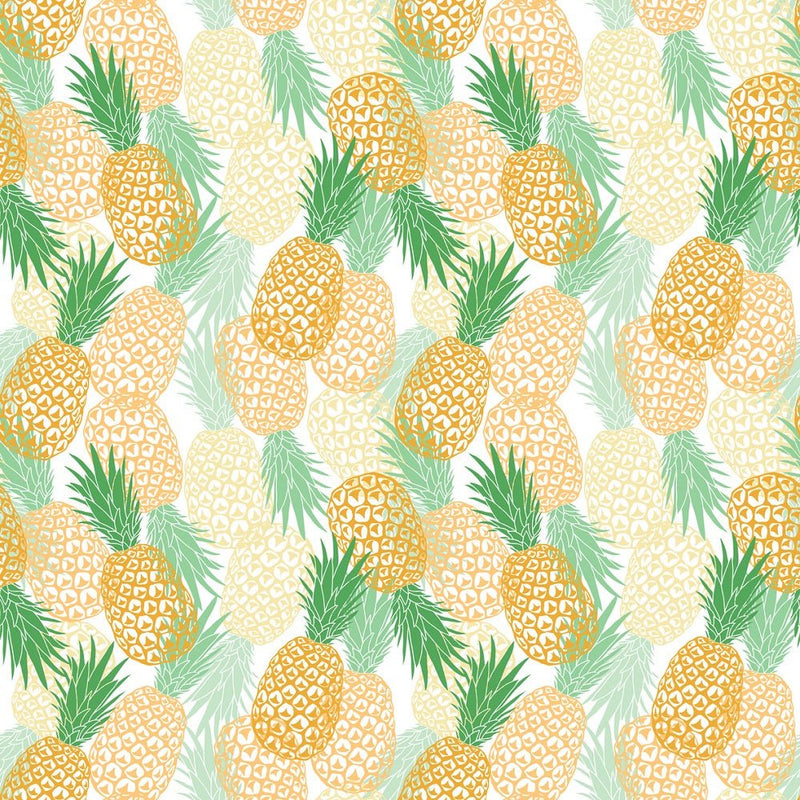 Packed Pineapples Fabric - Multi - ineedfabric.com