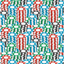 Packed Poker Chips Fabric - Multi - ineedfabric.com