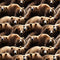 Packed Realistic Bears Fabric - ineedfabric.com
