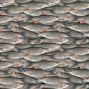 Packed Realistic Fish Fabric - ineedfabric.com