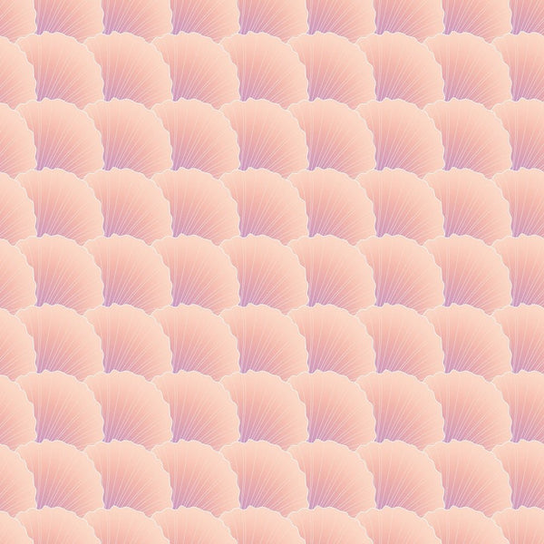 Packed Seashells Fabric - Pink - ineedfabric.com
