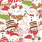 Packed Snowmen Fabric - ineedfabric.com