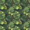Packed Tropical Leaves Fabric - ineedfabric.com