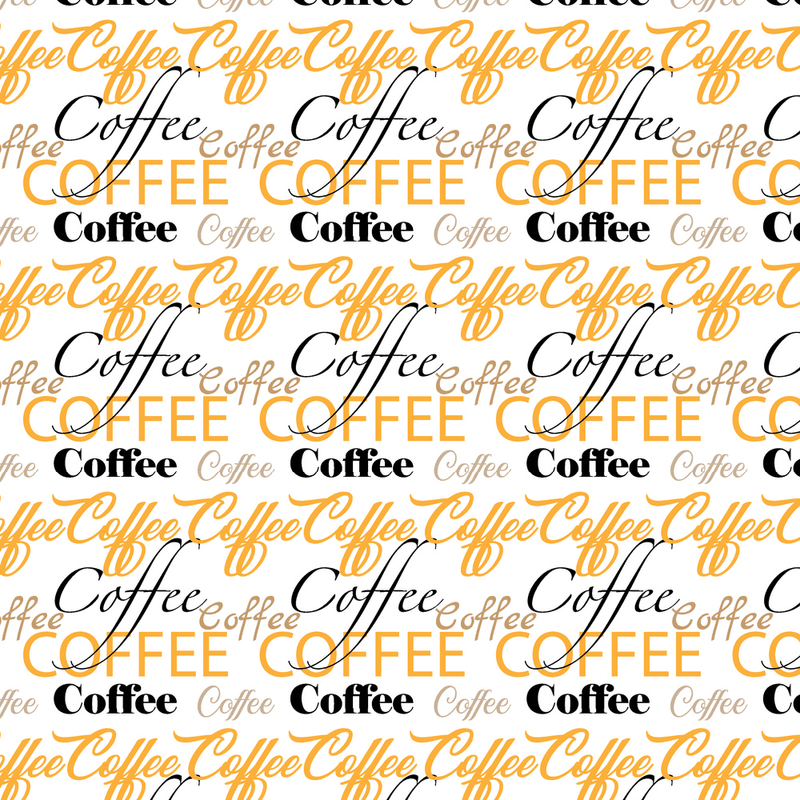 Packed Types Of Coffee Fabric - Variation 3 - ineedfabric.com