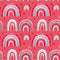 Packed Valentine Rainbows & Bows Fabric - ineedfabric.com