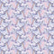 Packed Watercolor Unicorn Fabric - ineedfabric.com