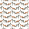 Packed Wild Fox & Deer Fabric - ineedfabric.com