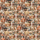Packed Winter Dogs Fabric - ineedfabric.com