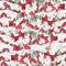 Packed Winter Village Fabric - White - ineedfabric.com