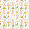 Paisley Easter Bunny & Basket Fabric - ineedfabric.com
