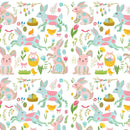 Paisley Easter Bunny & Elements Fabric - ineedfabric.com