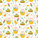 Paisley Easter Egg Baskets Fabric - ineedfabric.com