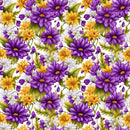 Pansy & Cape Daisy Fabric - ineedfabric.com