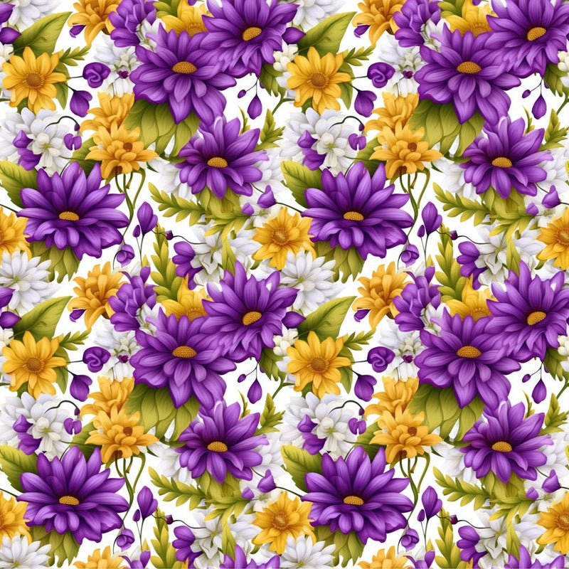 Pansy & Cape Daisy Fabric - ineedfabric.com