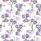 Paradise Flowers on Vines Fabric - White - ineedfabric.com