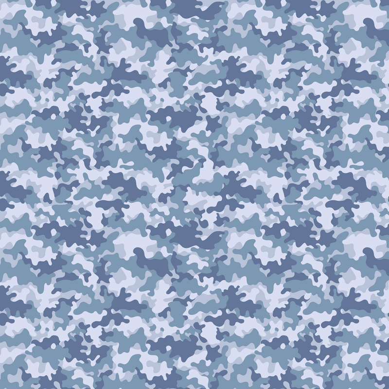 Pastel Camouflage Fabric - Blue - ineedfabric.com