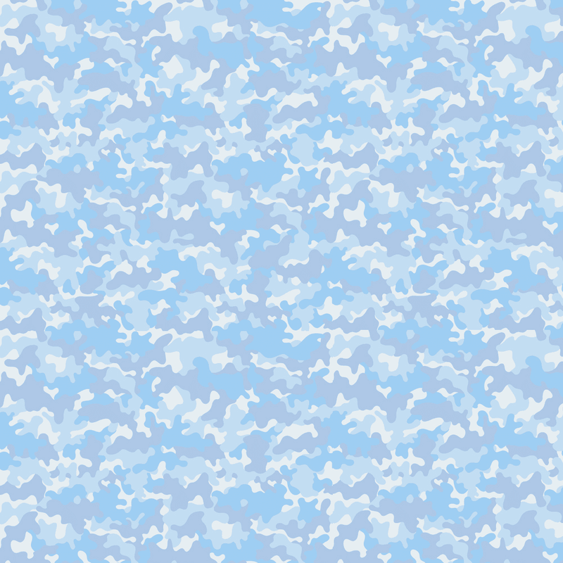 Pastel Camouflage Fabric - Light Blue - ineedfabric.com