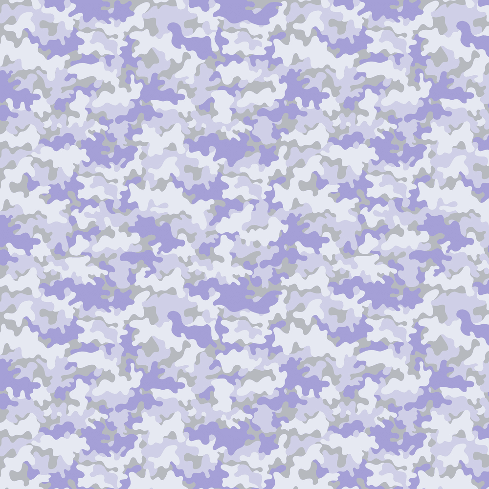 Cali Fabrics Lavender, Black, and Grey Camouflage Quilter's Cotton