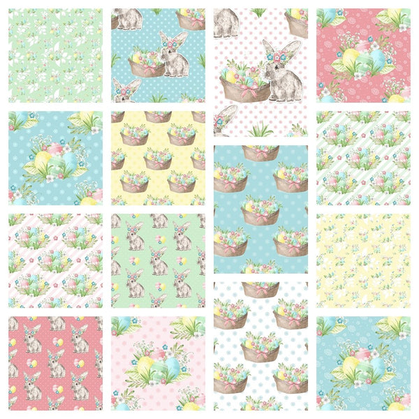 Pastel Easter Day Fabric Collection - 1 Yard Bundle - ineedfabric.com