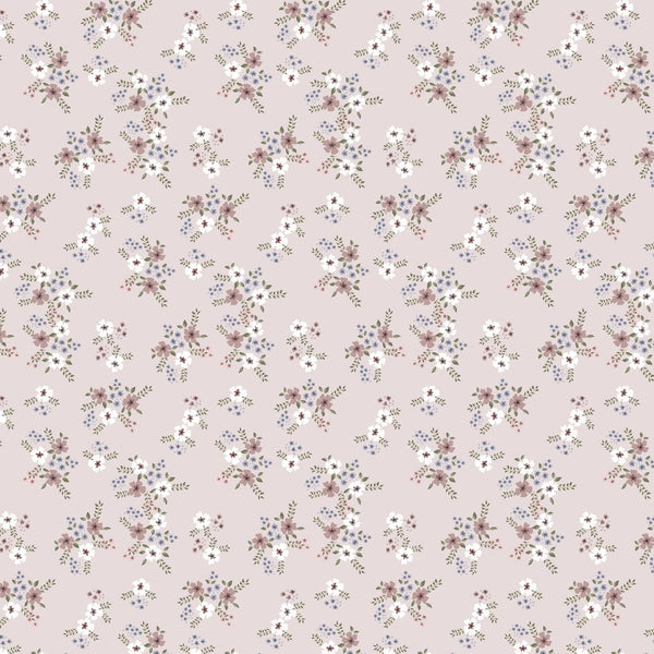 Pastel Floral Patches Fabric - ineedfabric.com
