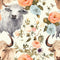 Pastel Highland Cows Pattern 1 Fabric - ineedfabric.com