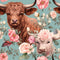 Pastel Highland Cows Pattern 4 Fabric - ineedfabric.com