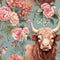 Pastel Highland Cows Pattern 6 Fabric - ineedfabric.com