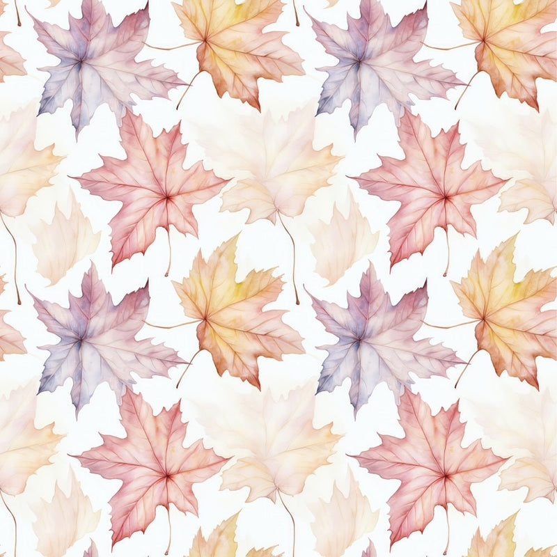 Pastel Leaf Fabric - ineedfabric.com