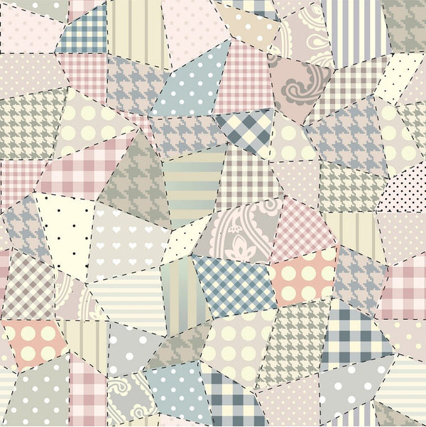 Pastel Quilt Pattern Fabric - ineedfabric.com