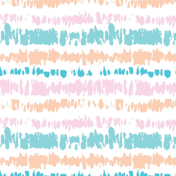 Pastel Shibori Stripes Fabric - Multi - ineedfabric.com