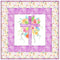 Pastel Watercolor Floral Cross Wall Hanging 42" x 42" - ineedfabric.com