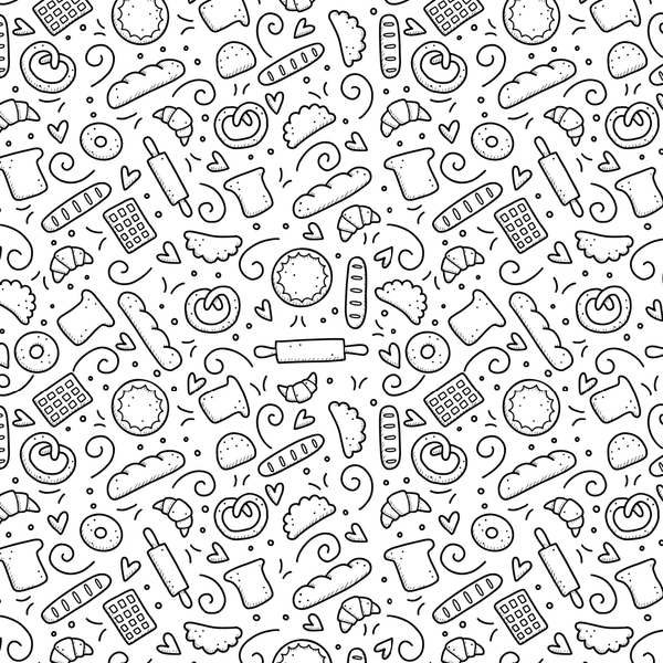 Pastry Doodles Fabric - ineedfabric.com