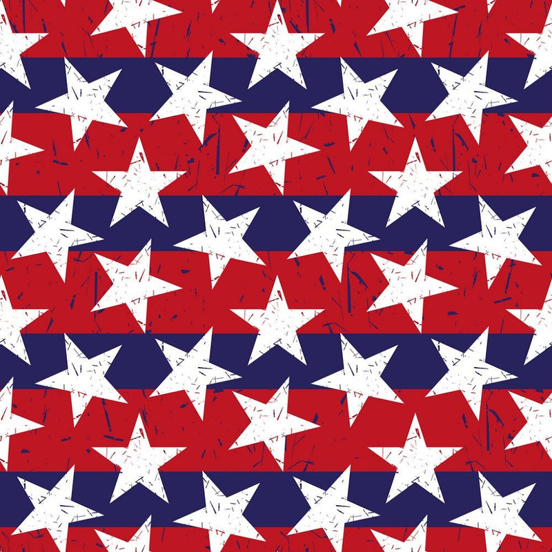 Patriotic Grunge Stars Fabric - ineedfabric.com