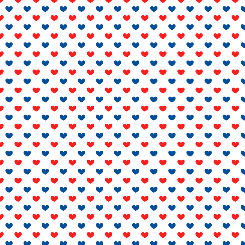Patriotic Love Fabric - Multi - ineedfabric.com