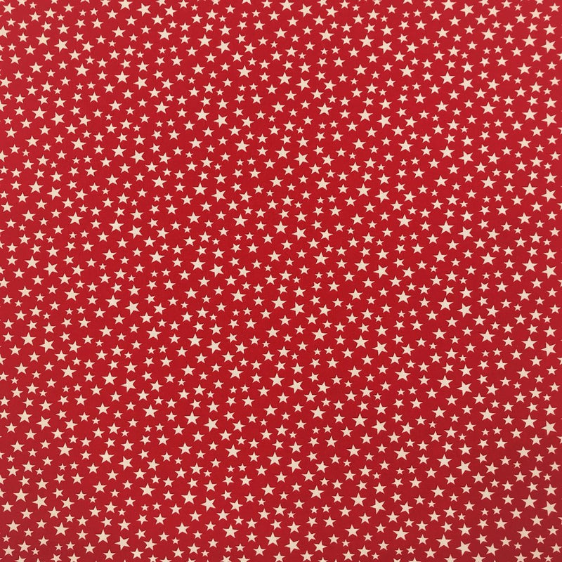 Patriotic Prints, Small Stars on Red Fabric - ineedfabric.com