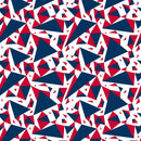 Patriotic Triangles Fabric - ineedfabric.com