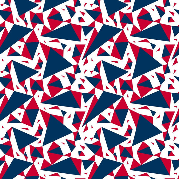 Patriotic Triangles Fabric - ineedfabric.com