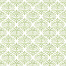 Patterned Dourado Adamascado Fabric - Green - ineedfabric.com