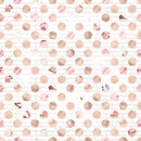 Patterned Polka Dots Fabric - Pink - ineedfabric.com