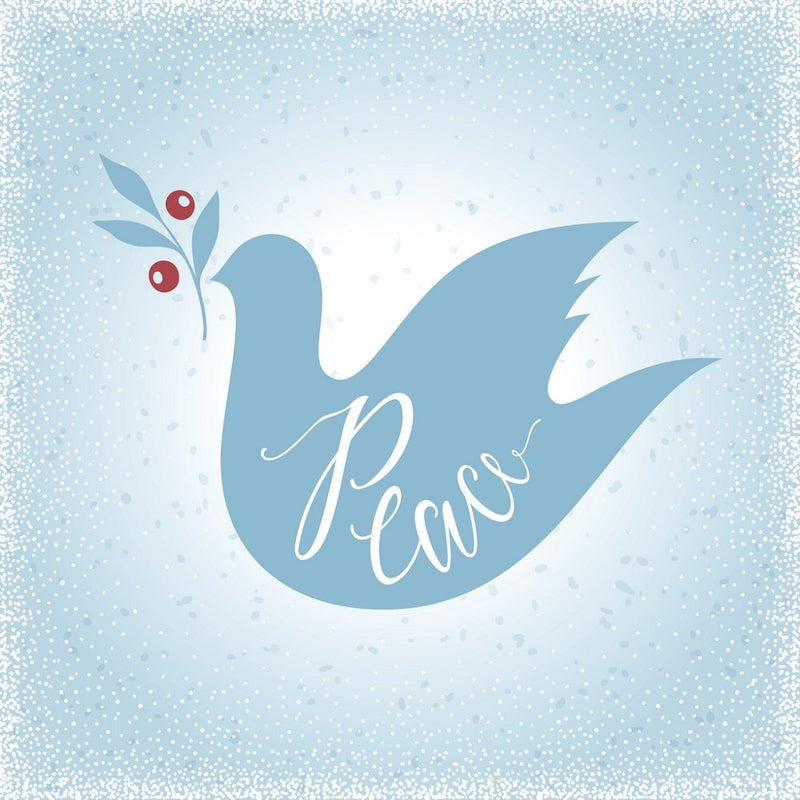 Peaceful Dove Fabric Panel - Blue - ineedfabric.com