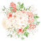 Peach Romance Bouquet Variation