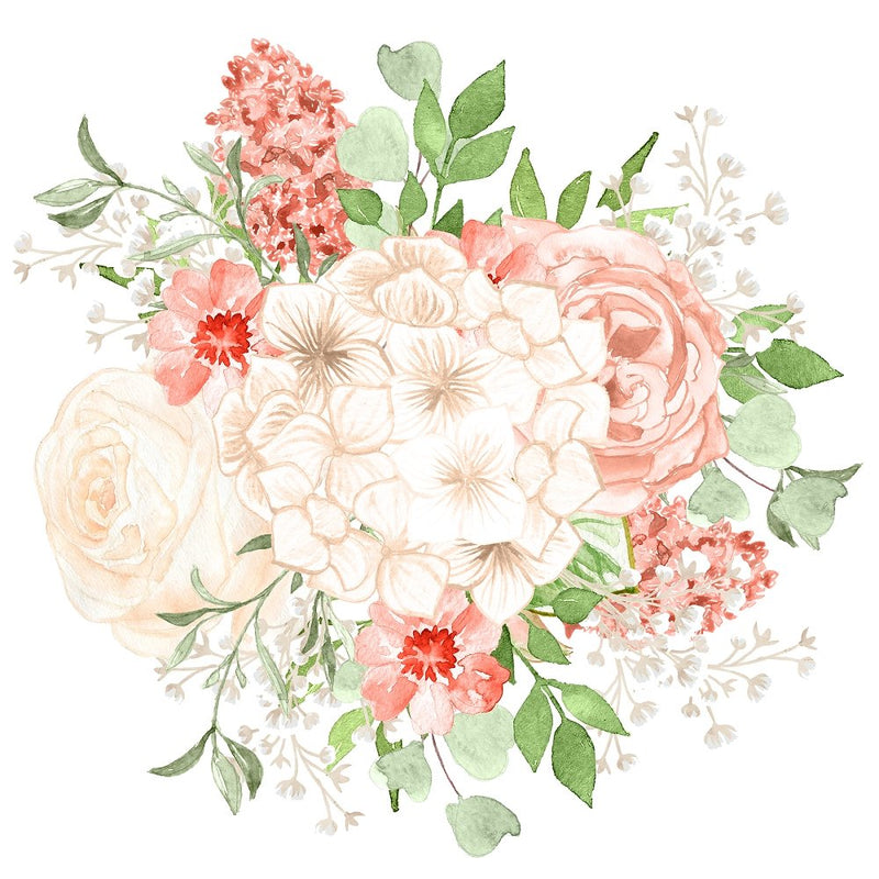 Peach Romance Bouquet Variation